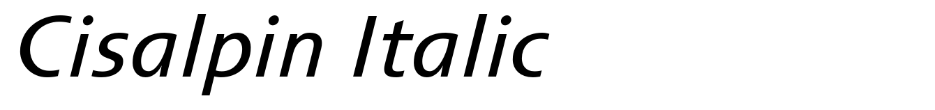 Cisalpin Italic
